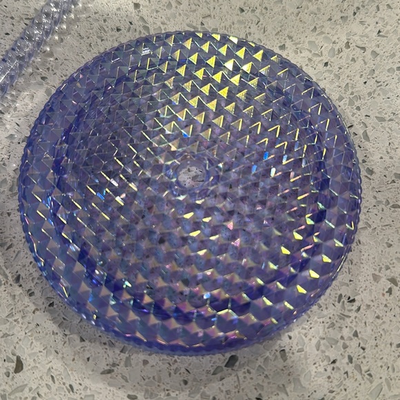 24oz blue and purple studded Starbucks tumbler. - Picture 4 of 7